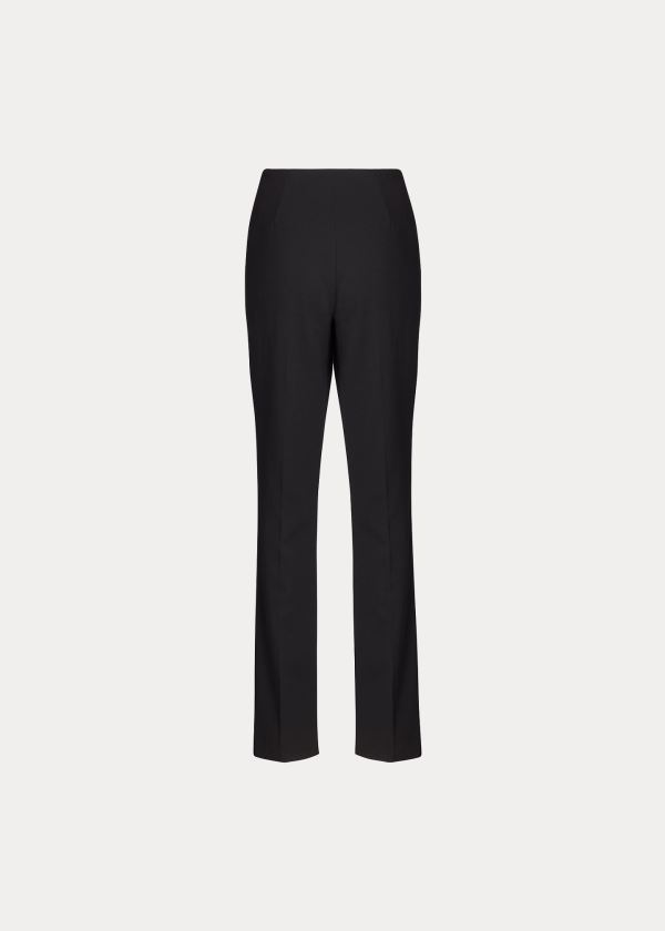 Spodnie Ralph Lauren Alandra Stretch Wool Pant Damskie Czarne | XXAH4217