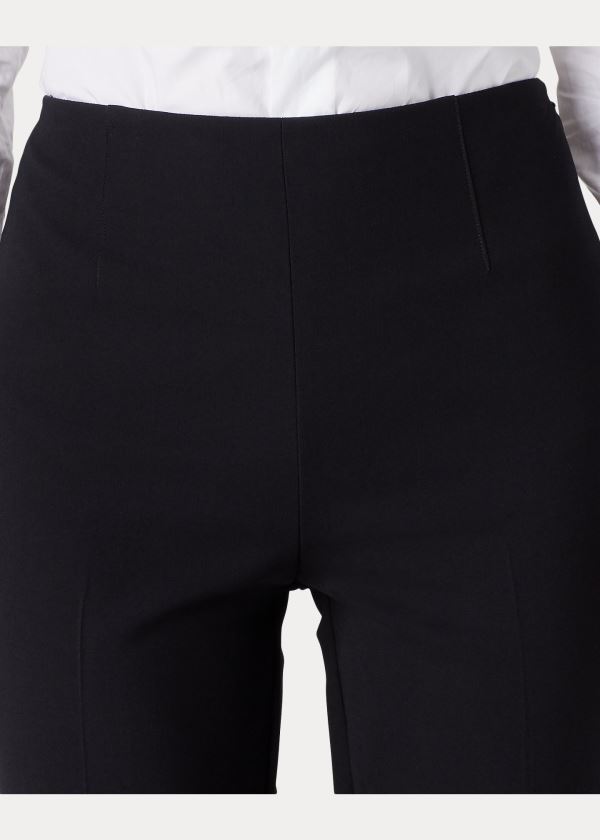 Spodnie Ralph Lauren Alandra Stretch Wool Pant Damskie Czarne | XXAH4217