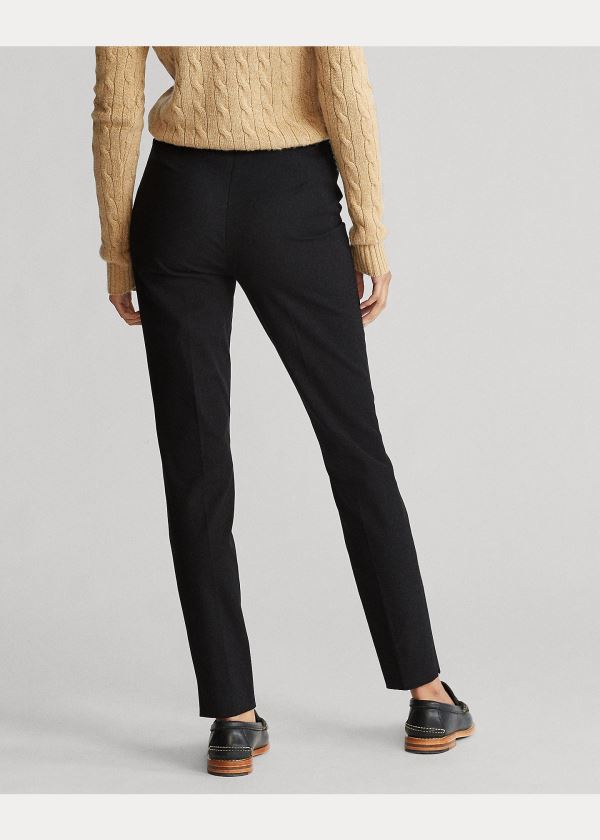 Spodnie Ralph Lauren Bi-Stretch Skinny Pant Damskie Czarne | XRNU8897