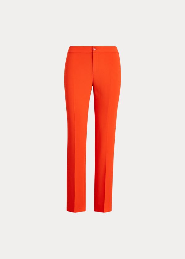 Spodnie Ralph Lauren Carlina Crepe Cady Pant Damskie Pomarańczowe | ISCF0359