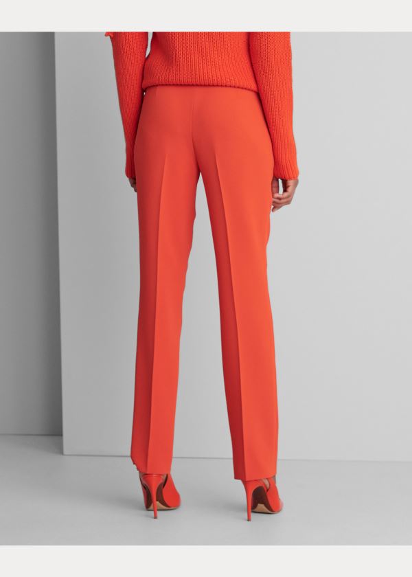 Spodnie Ralph Lauren Carlina Crepe Cady Pant Damskie Pomarańczowe | ISCF0359