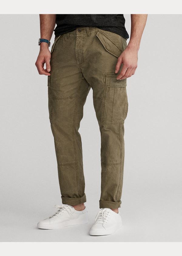 Spodnie Ralph Lauren Classic Fit Cargo Pant Męskie Oliwkowe | UNAX3497