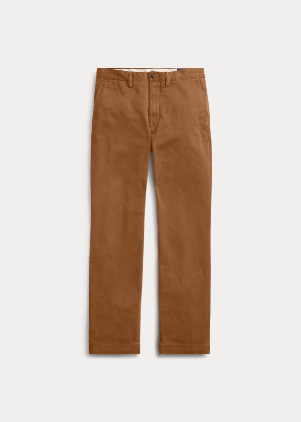 Spodnie Ralph Lauren Classic Fit Cotton Chino Męskie Brązowe | MOXT4373