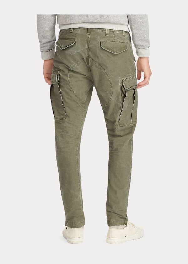 Spodnie Ralph Lauren Classic Tapered Fit Cargo Pant Męskie Oliwkowe | CYZK9576