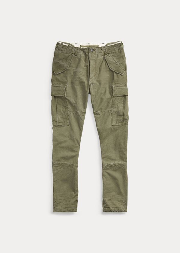 Spodnie Ralph Lauren Classic Tapered Fit Cargo Pant Męskie Oliwkowe | CYZK9576