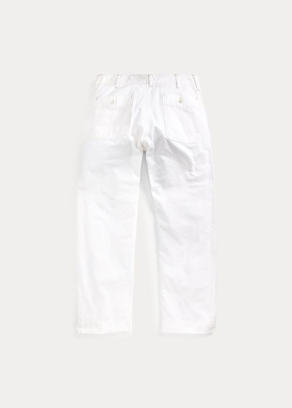 Spodnie Ralph Lauren Cotton Canvas Pant Męskie Beżowe | JHMB6603