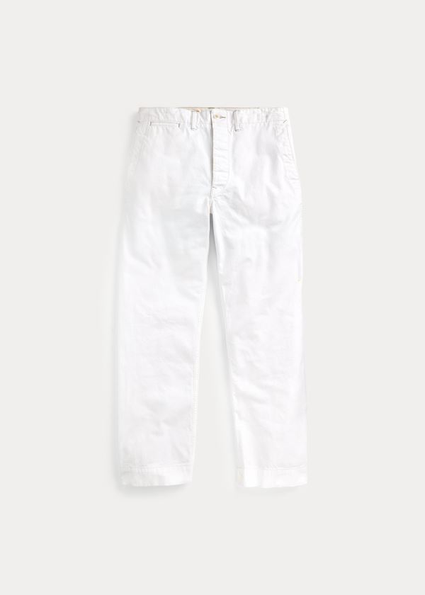 Spodnie Ralph Lauren Cotton Canvas Pant Męskie Beżowe | JHMB6603