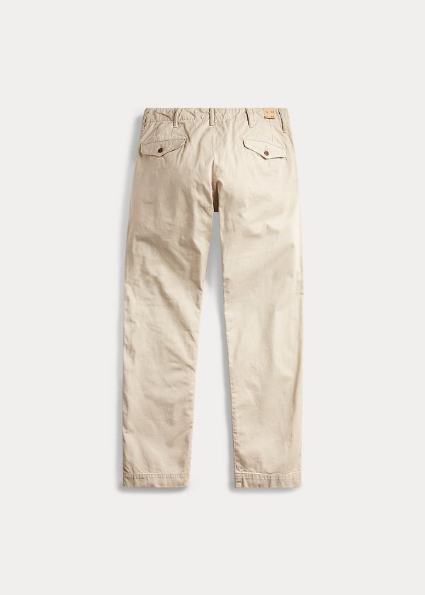 Spodnie Ralph Lauren Cotton Chino Pant Męskie Beżowe | YQEU3388