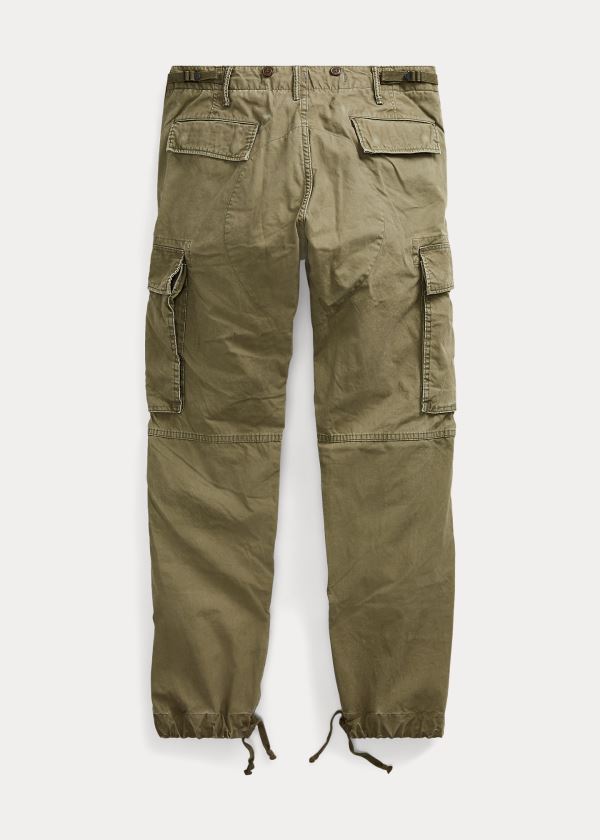 Spodnie Ralph Lauren Cotton Poplin Cargo Pant Męskie Ciemny Oliwkowe | IWSX1903