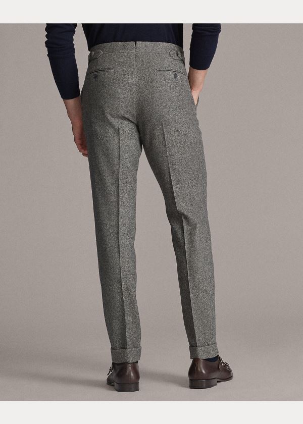 Spodnie Ralph Lauren Gregory Camel-Hair Trouser Męskie Głęboka Szare | OZQK1153