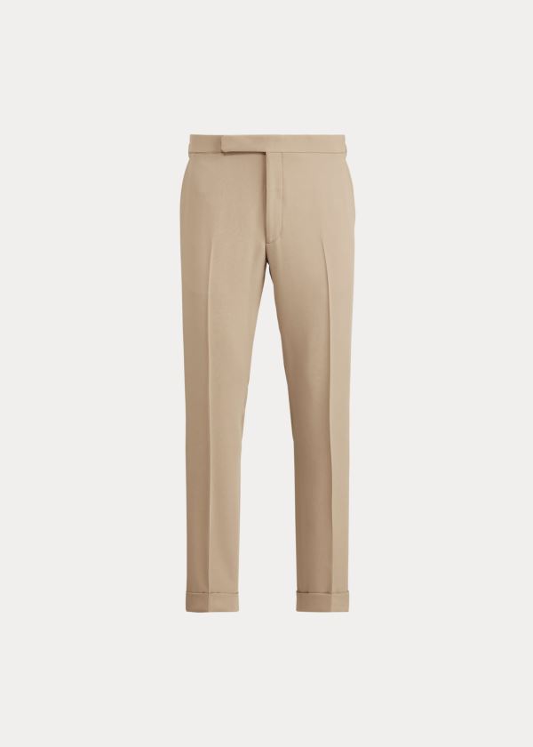 Spodnie Ralph Lauren Gregory Crepe Suit Trouser Męskie Brązowe | SAVE4393