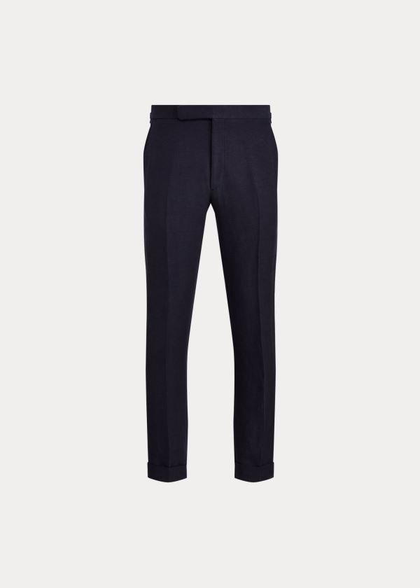 Spodnie Ralph Lauren Gregory Twill Suit Trouser Męskie Granatowe | ZFZB7724