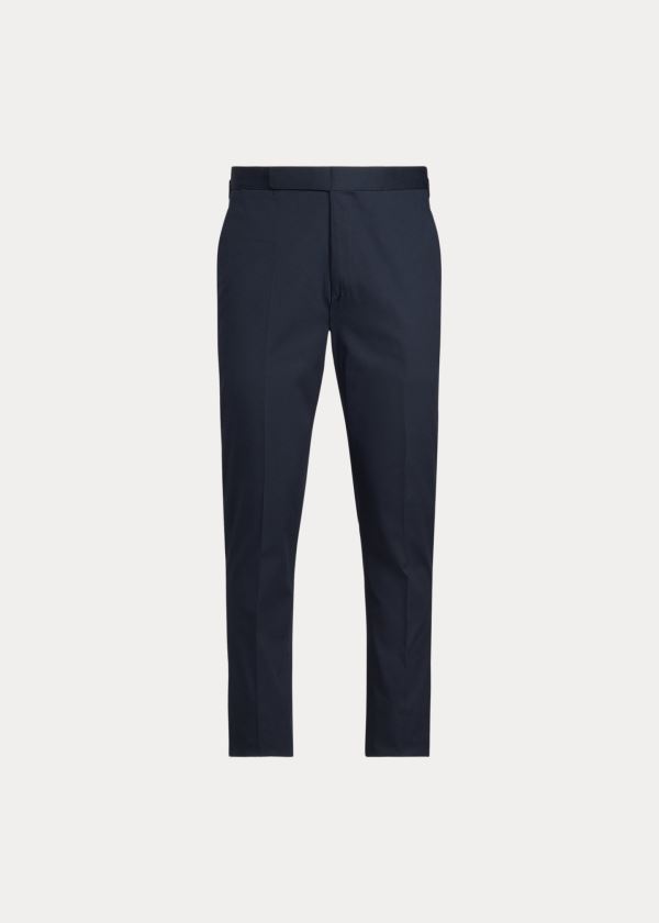 Spodnie Ralph Lauren Gregory Twill Suit Trouser Męskie Granatowe | SPHQ4921