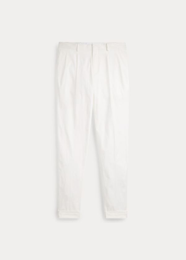 Spodnie Ralph Lauren Gregory Wool Gabardine Trouser Męskie Kremowe | SDAX2398