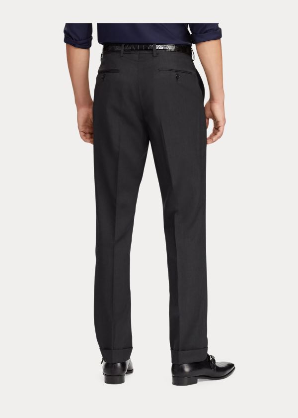 Spodnie Ralph Lauren Gregory Wool Serge Trouser Męskie Jasny Szare | XYQY7962