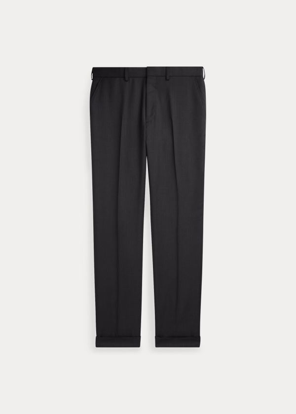 Spodnie Ralph Lauren Gregory Wool Serge Trouser Męskie Jasny Szare | XYQY7962