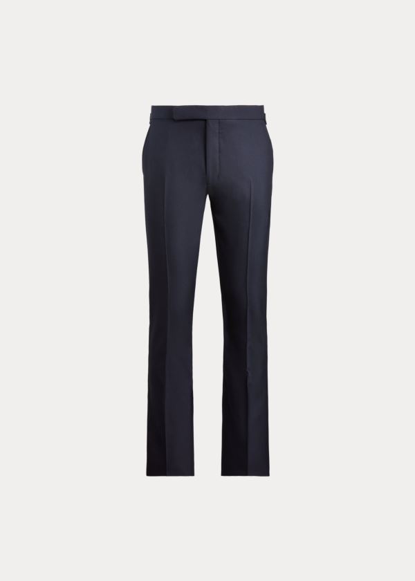 Spodnie Ralph Lauren Gregory Wool Trouser Męskie Granatowe | BDCZ4183