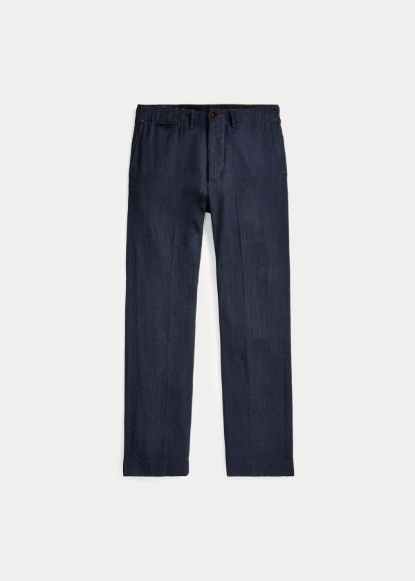 Spodnie Ralph Lauren Indigo Woven Pant Męskie Indygo | AYFS4062