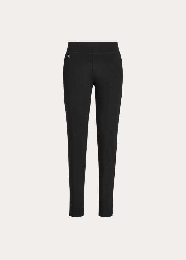 Spodnie Ralph Lauren Jersey Ankle Pant Damskie Czarne | TLBB0835