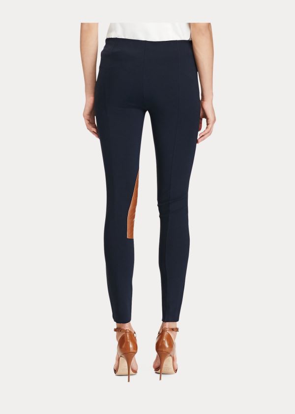 Spodnie Ralph Lauren Jodhpur Stretch Skinny Pant Damskie Granatowe | WWBW3742