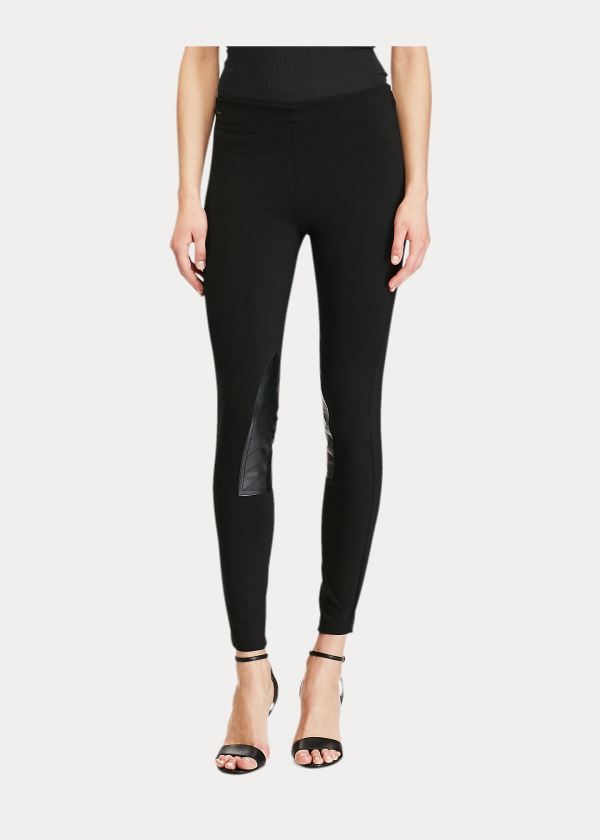 Spodnie Ralph Lauren Jodhpur Stretch Skinny Pant Damskie Czarne | GSON8829