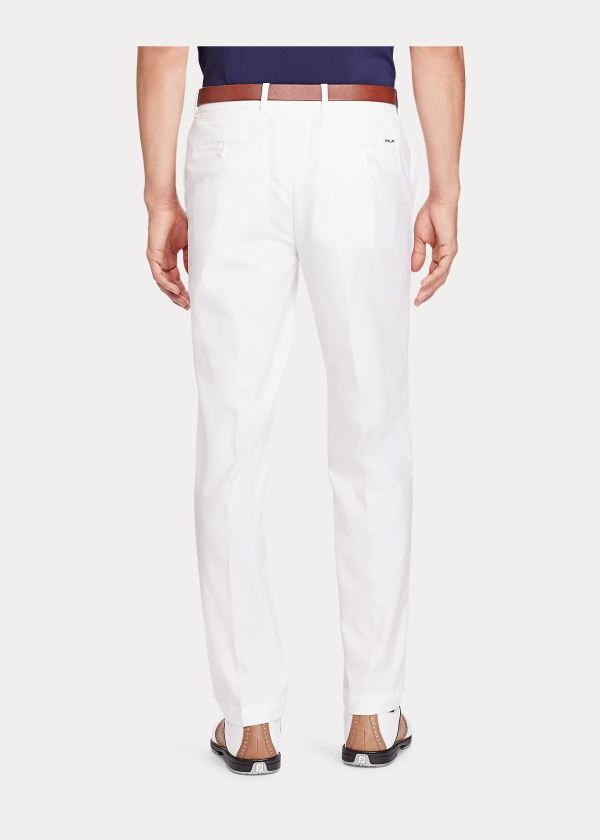 Spodnie Ralph Lauren Lightweight Twill Pant Męskie Białe | DXEV9068