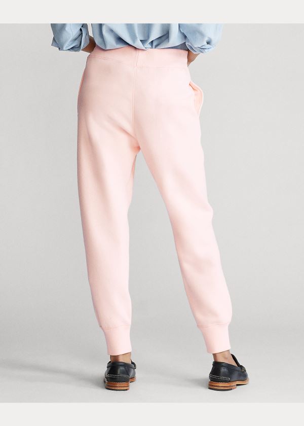 Spodnie Ralph Lauren Pink Pony Fleece Sweatpant Damskie Różowe | YRWQ2130