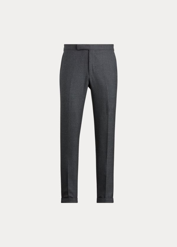 Spodnie Ralph Lauren Polo Traveler Wool Trouser Męskie Szare | KNKC6157