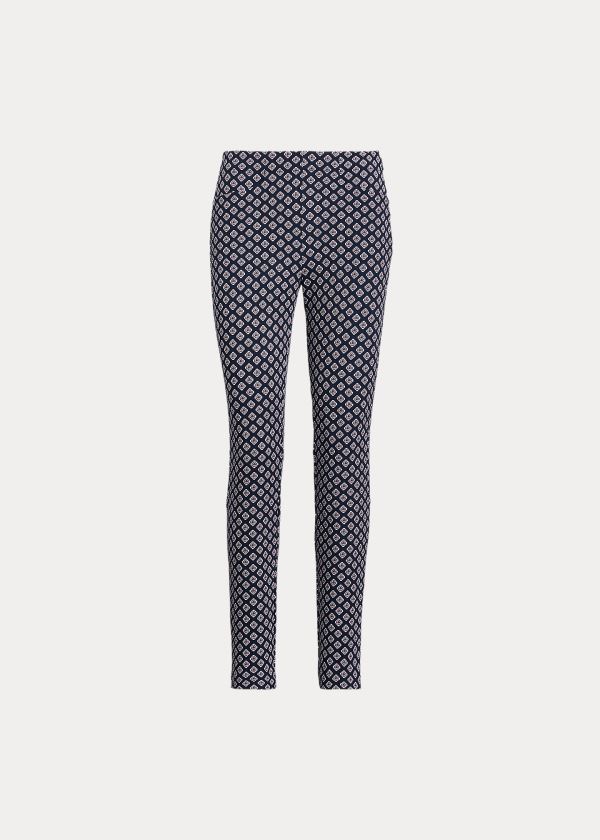 Spodnie Ralph Lauren Print Stretch Golf Pant Damskie Granatowe Różowe | WMBF3283