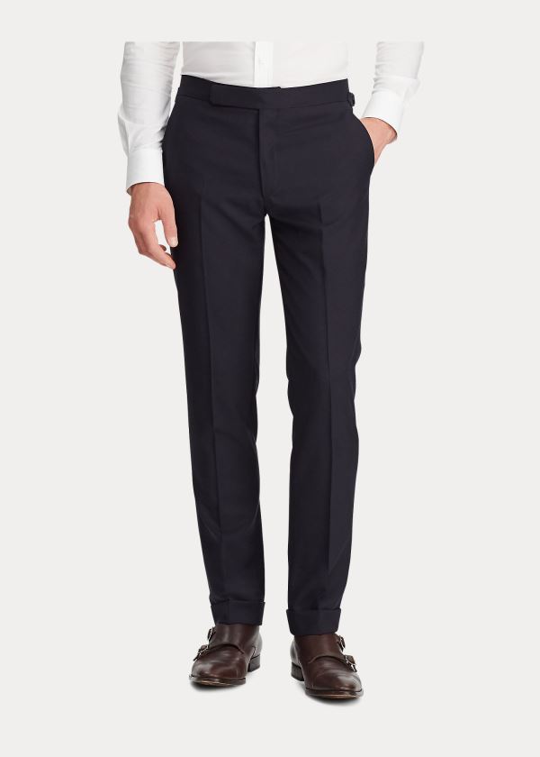 Spodnie Ralph Lauren RLX Gregory Wool Twill Trouser Męskie Granatowe | FTNP6355