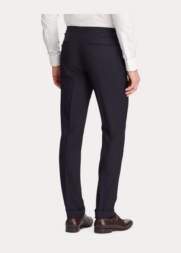 Spodnie Ralph Lauren RLX Gregory Wool Twill Trouser Męskie Granatowe | FTNP6355