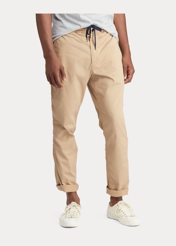 Spodnie Ralph Lauren Relaxed Fit Polo Prepster Pant Męskie Brązowe | KHGN3844