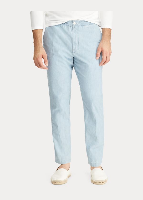 Spodnie Ralph Lauren Relaxed Fit Polo Prepster Pant Męskie Głęboka Niebieskie | HKLC1574