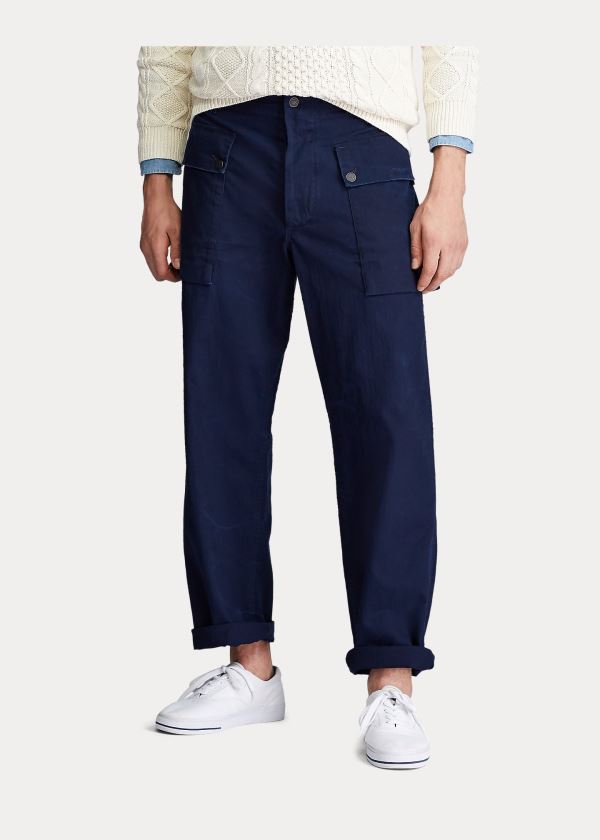 Spodnie Ralph Lauren Relaxed Fit Surplus Pant Męskie Granatowe | WTNP9223