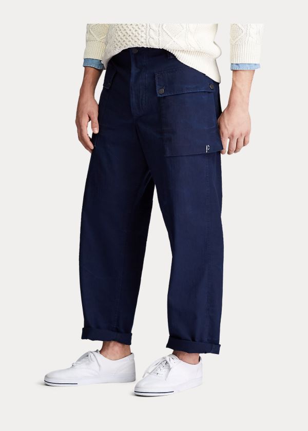 Spodnie Ralph Lauren Relaxed Fit Surplus Pant Męskie Granatowe | WTNP9223