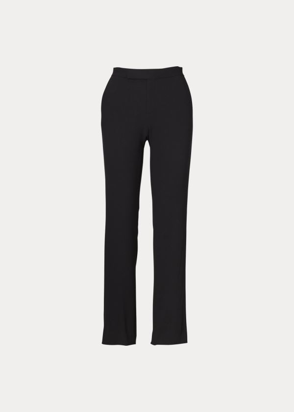 Spodnie Ralph Lauren Seth Wool Pant Damskie Czarne | PTIL9359