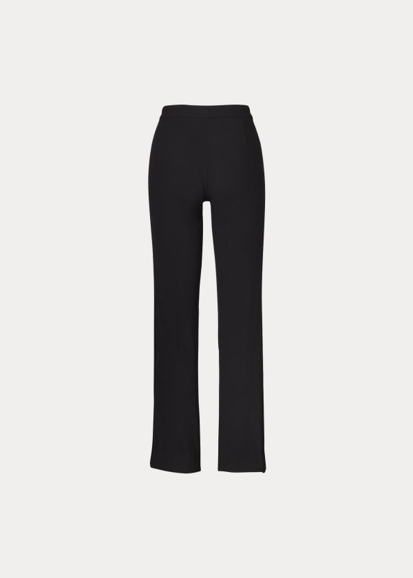 Spodnie Ralph Lauren Seth Wool Pant Damskie Czarne | PTIL9359