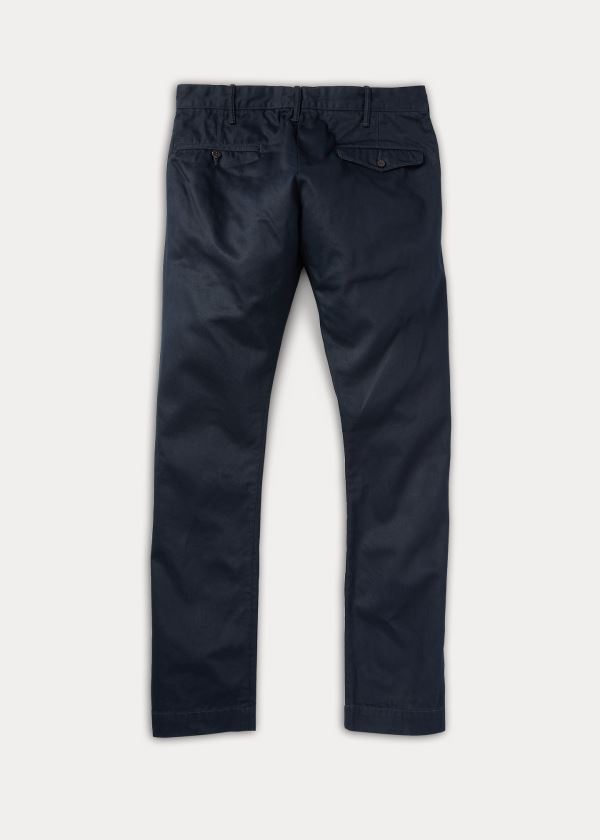 Spodnie Ralph Lauren Slim-Fit Chino Pant Męskie Granatowe | GXEQ5859