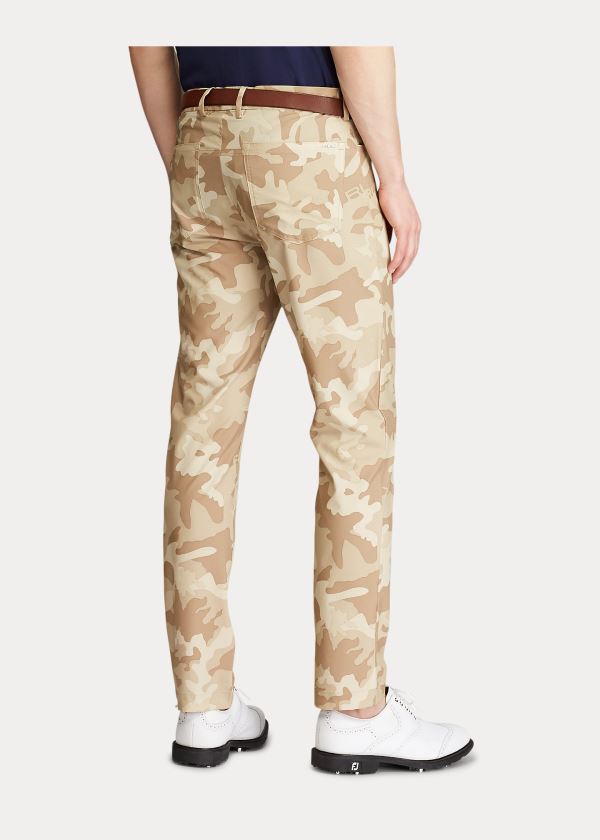 Spodnie Ralph Lauren Slim Fit Camo Stretch Pant Męskie Khaki Camo | EBLY4661