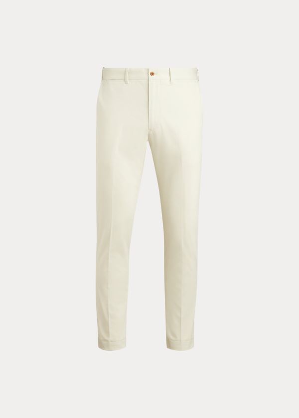 Spodnie Ralph Lauren Slim Fit Stretch Chino Pant Męskie Beżowe | JNSO1921