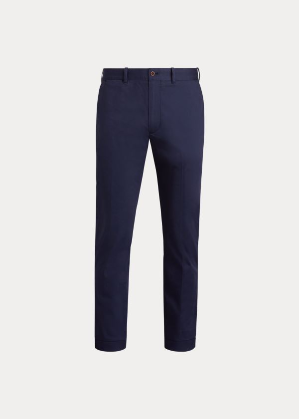 Spodnie Ralph Lauren Slim Fit Stretch Chino Pant Męskie Granatowe | SCSC8967