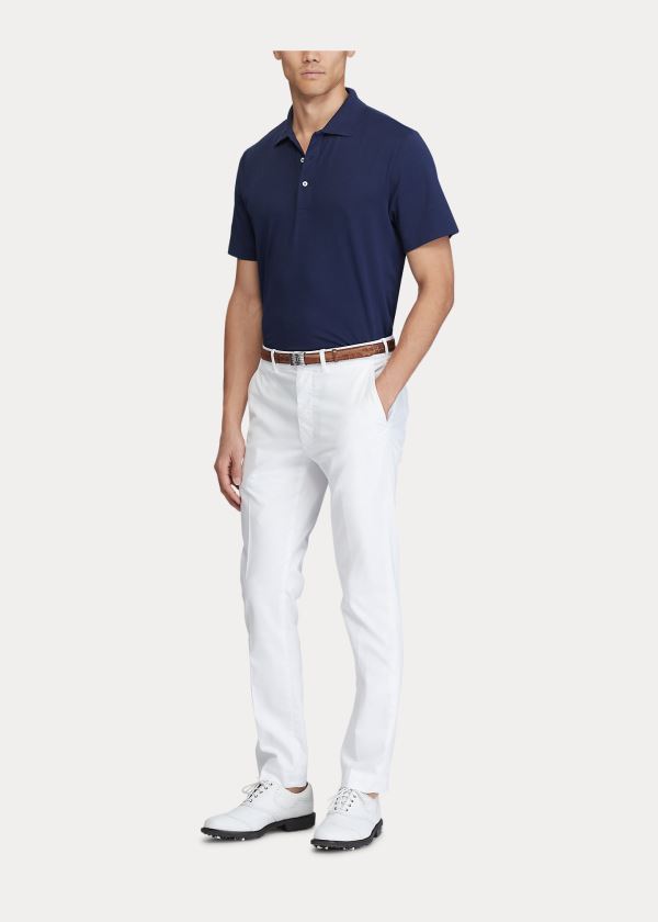 Spodnie Ralph Lauren Slim Fit Stretch Chino Pant Męskie Białe | HTAY2628