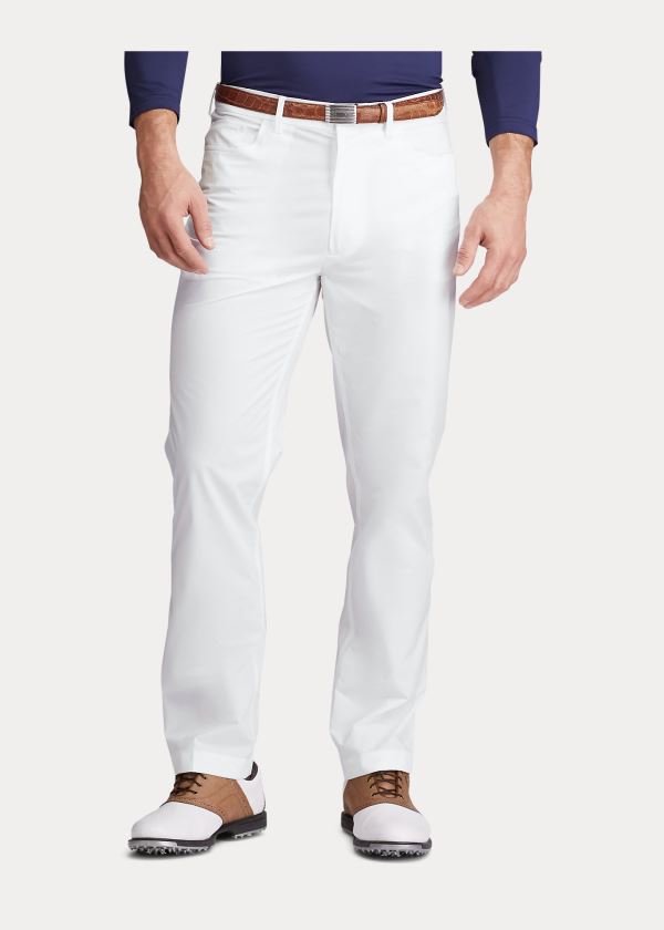 Spodnie Ralph Lauren Slim Fit Stretch Pant Męskie Białe | VXFS4240