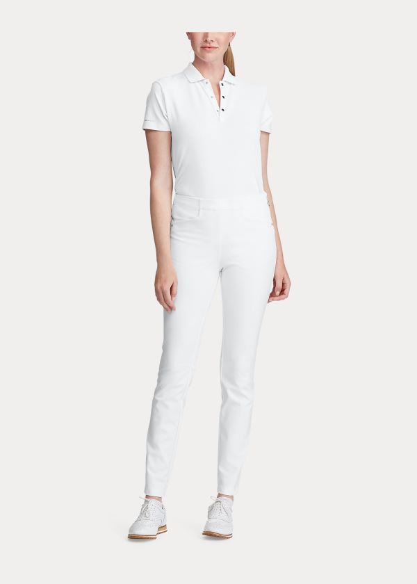 Spodnie Ralph Lauren Stretch Athletic Golf Pant Damskie Białe | HRVV7155