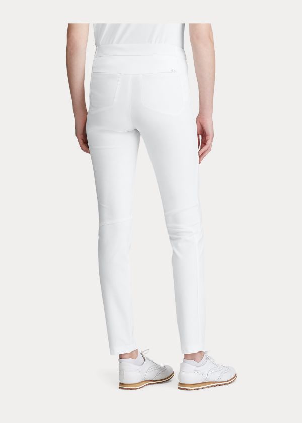 Spodnie Ralph Lauren Stretch Athletic Golf Pant Damskie Białe | HRVV7155