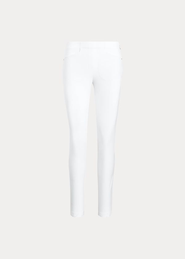 Spodnie Ralph Lauren Stretch Athletic Golf Pant Damskie Białe | HRVV7155