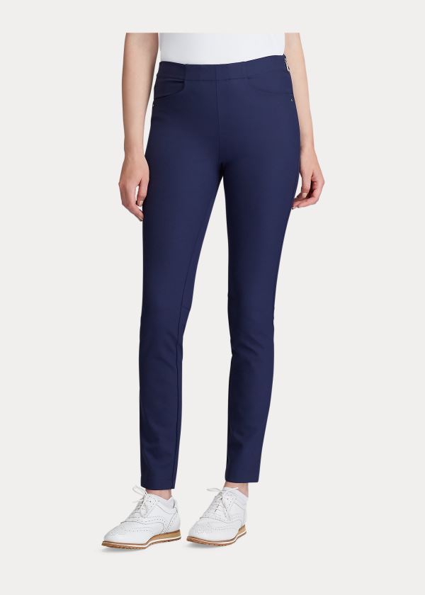 Spodnie Ralph Lauren Stretch Athletic Golf Pant Damskie Granatowe | ILCM9109