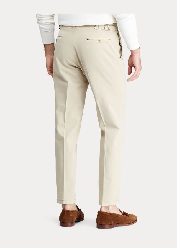 Spodnie Ralph Lauren Stretch Chino Suit Trouser Męskie Khaki | TSBK1287