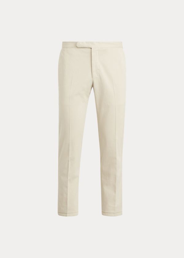 Spodnie Ralph Lauren Stretch Chino Suit Trouser Męskie Khaki | TSBK1287