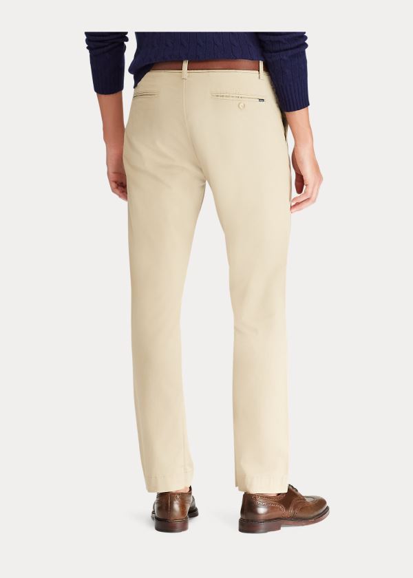 Spodnie Ralph Lauren Stretch Classic Fit Chino Męskie Khaki | ACYL5674